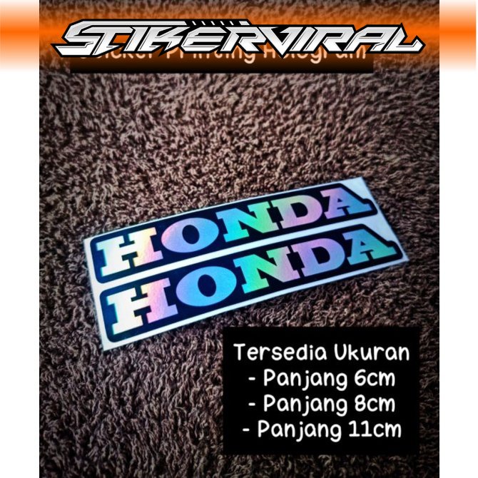sticker printing logo HONDA HOLOGRAM
