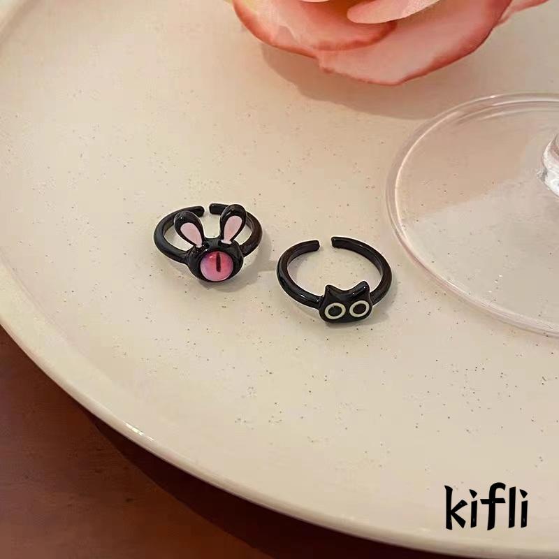 [KD]Lucu Naga Kucing Fashion Retro Cincin Kreatif Pasangan Cincin Membuka Cincin