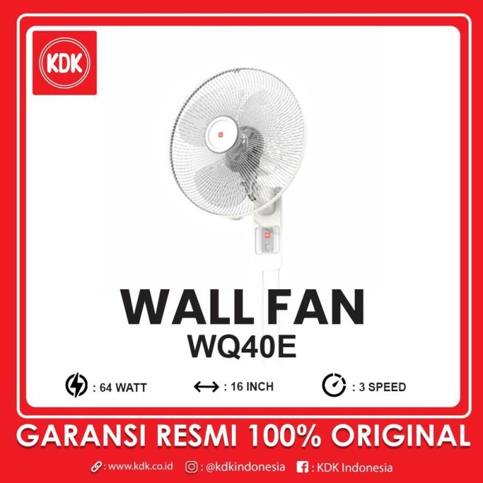 KDK WQ40E Wall Fan