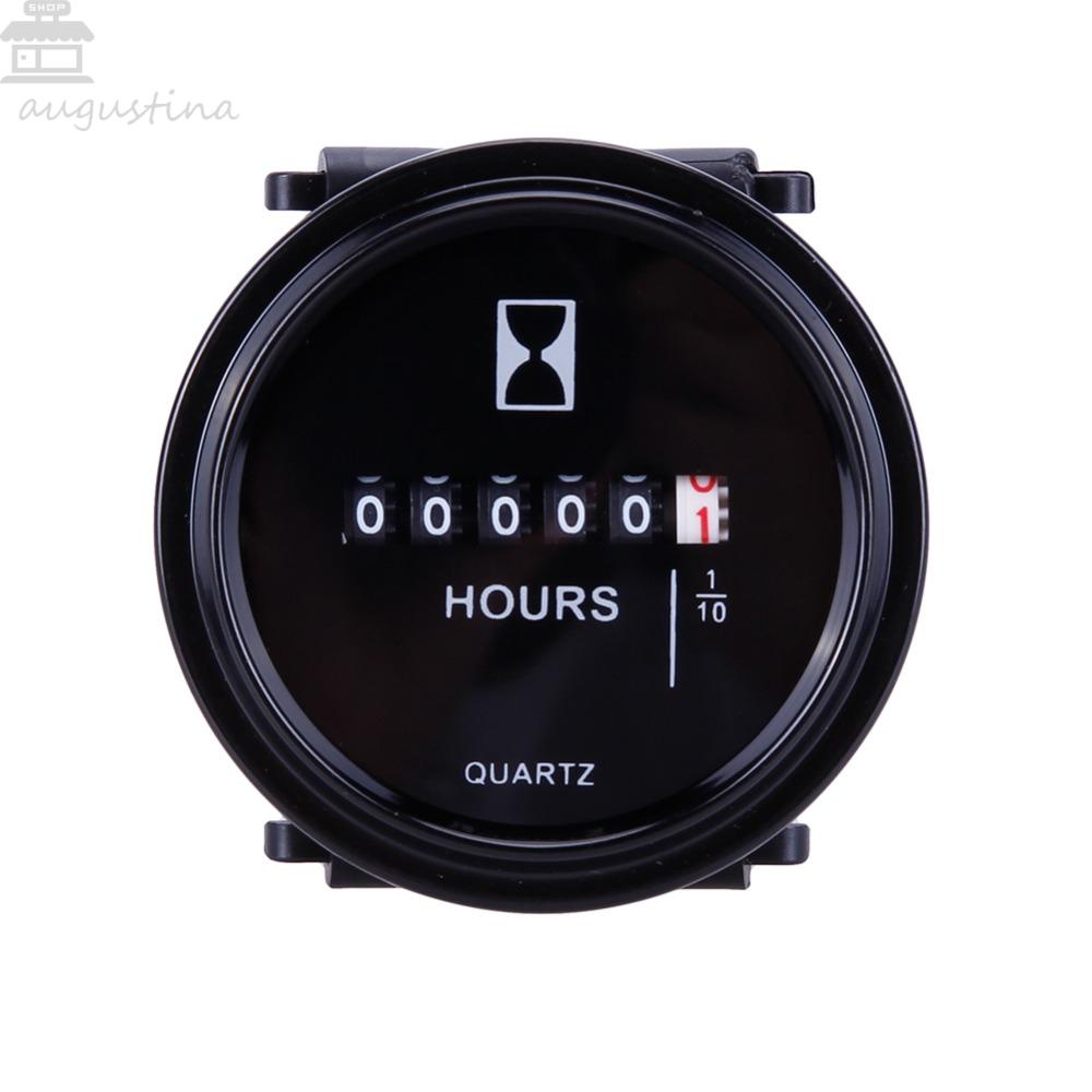 Meteran Jam Agustina 2&quot; Bulat Anti Air Mesin Boat Generator Timer Industri