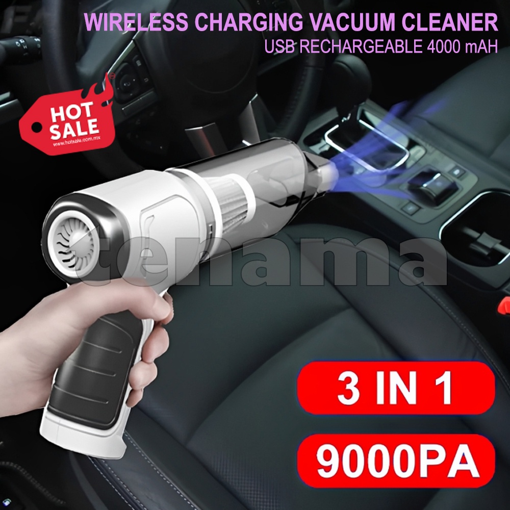 Vacuum Cleaner Portable Cordless 3 in 1 USB Recharge HEPA Filter Tungau Debu 9000PA