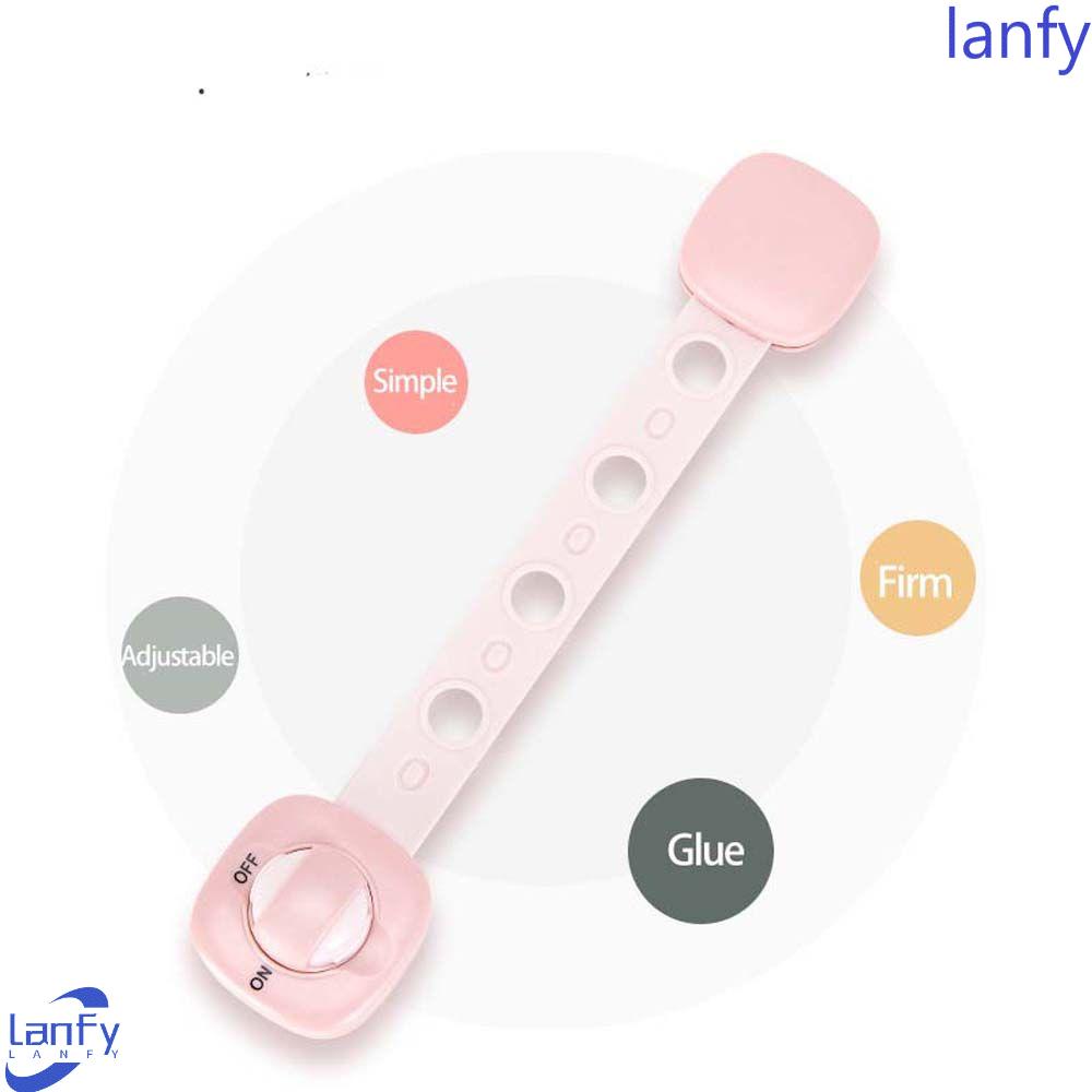 Lanfy Safety Door Lock Multifungsi Adjustable Lemari Laci Baby Care Kids Anak Pelindung Pengaman