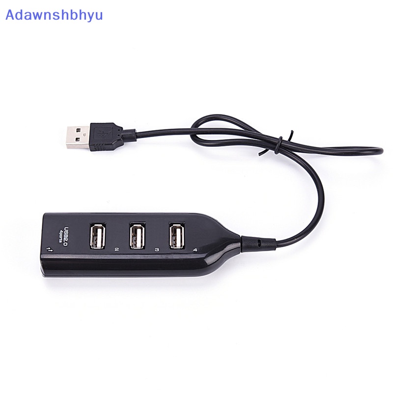 Adhyu Adapter Hub Splitter USB 2.0 4port Kecepatan Tinggi Terbaru Untuk PC Komputer Laptop Hitam ID