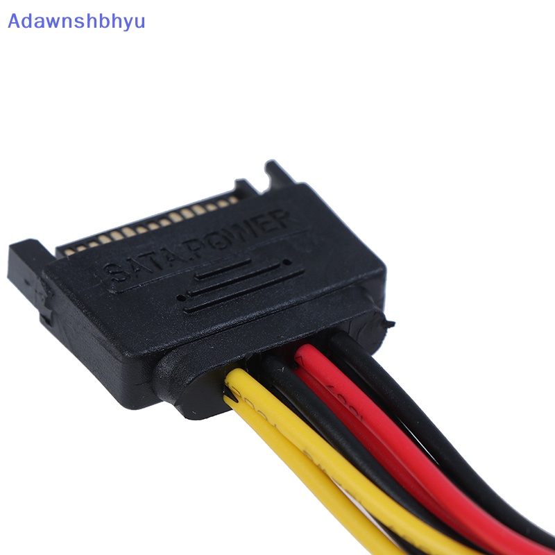 Adhyu Kabel Hardisk power hdd 15Pin SATA male to double 4pin molex female ide