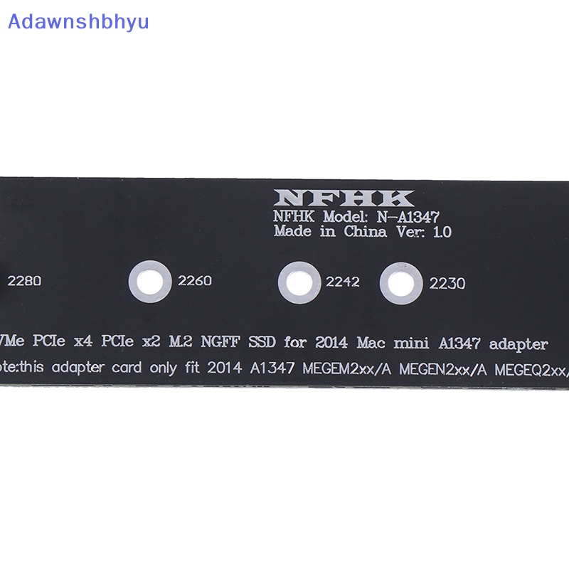 Adhyu PCI-Ex4 M.2 NGFF NVME AHCI SSD converter card adapter Untuk 2014macbook mini A1347 ID