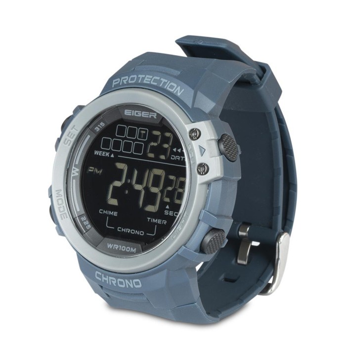 EIGER ORIGINAL CLEEVE WATCH JAM TANGAN DIGITAL (EXTRA STRAP + BATT)