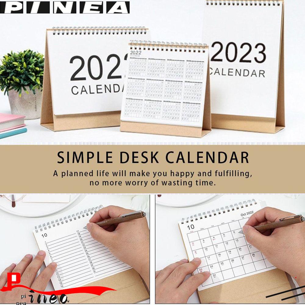 Nanas 2023kalender Kertas Desktop Kantor Gambar Tangan Planner Tahunan Agenda Organizer