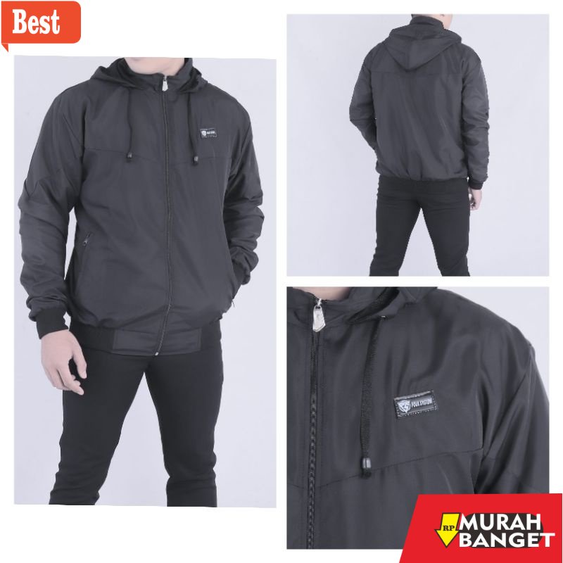 Jaket parasut pria terbaru- Jaket parasut pria windrunner original folksystem