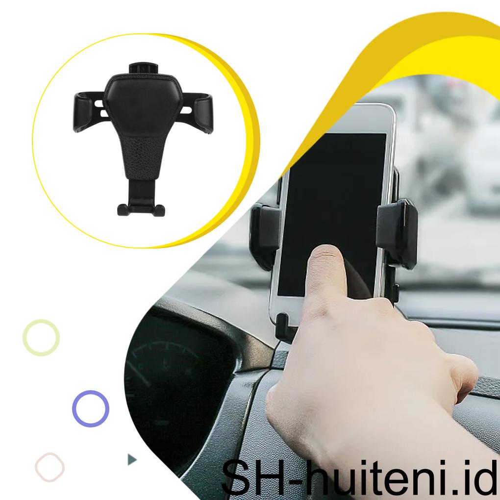 Gravity Car Holder Vehicle-mounted Phone Air Vent Clip Mount Baterai Charging Hole Support Bracket Untuk Aksesoris