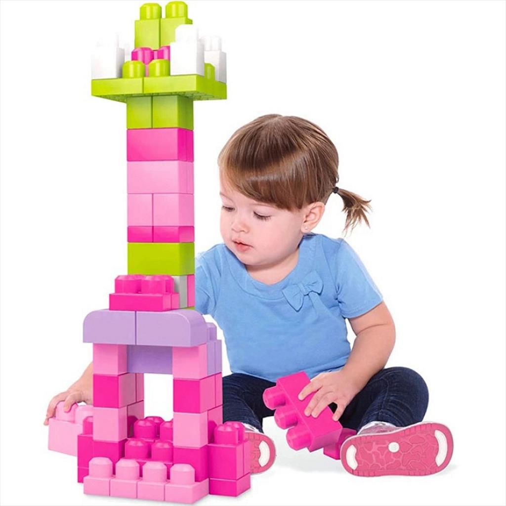 Mega Bloks First Builders DCH54 Big Building Bag 60 pcs Pink