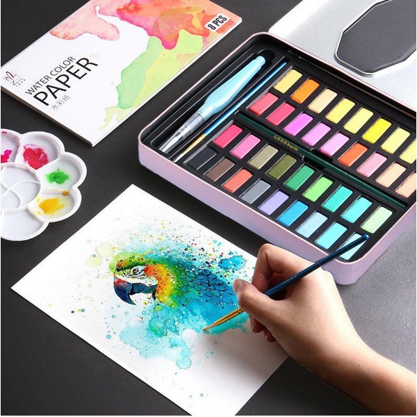 

Water Color Set Alat Cat Air Set (Termasuk Kuas dan Kertas Gambar) - 36 Set