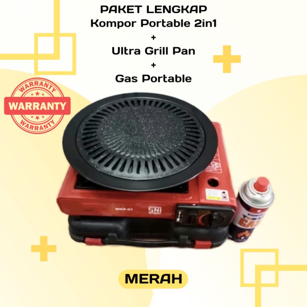 Kompor Gas Portable Myvo 1 Tungku 2 in 1 Gas LPG / Gas Kaleng SNI GROSIR UNIK