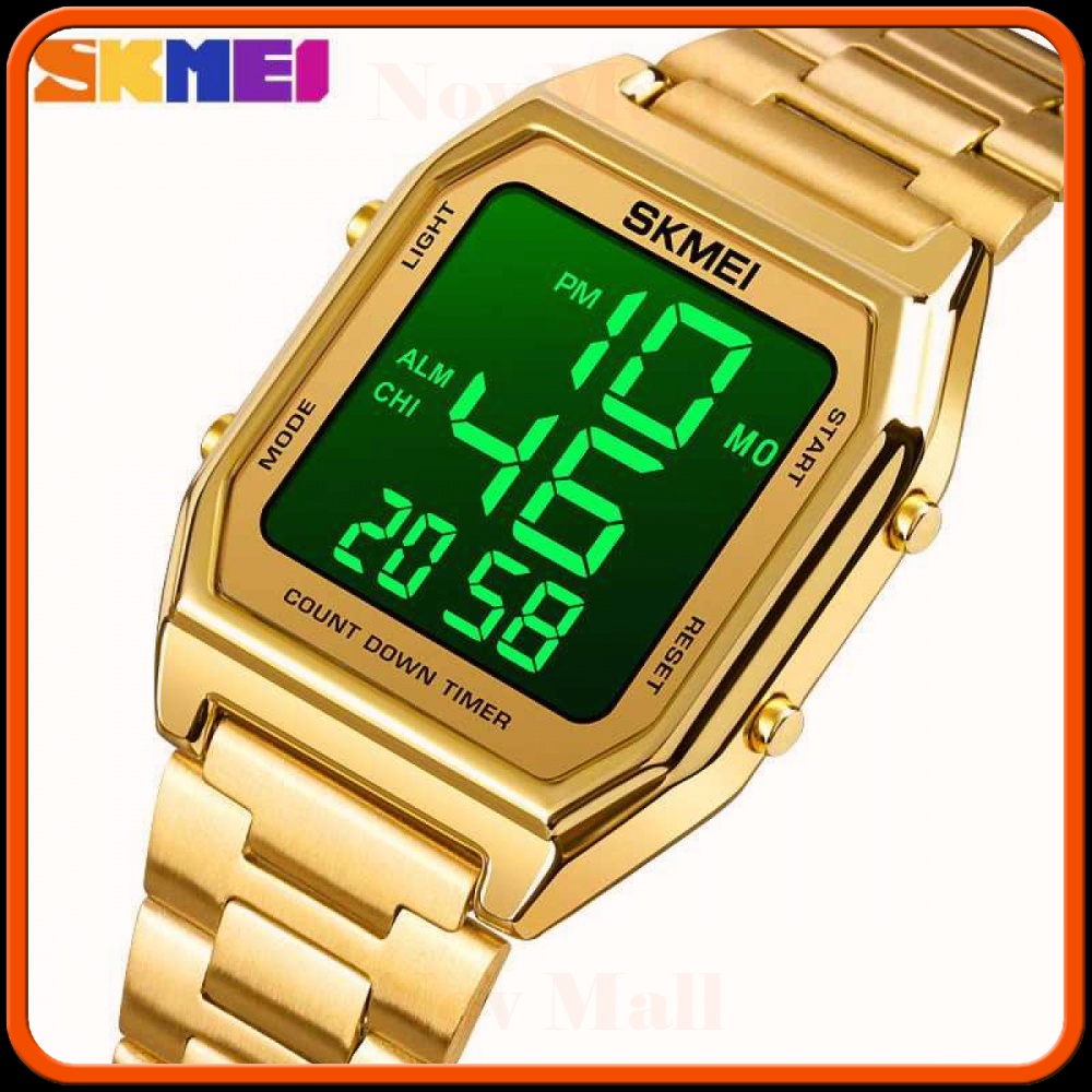 SKMEI Jam Tangan Digital Pria Strap Stainless Steel - 1735