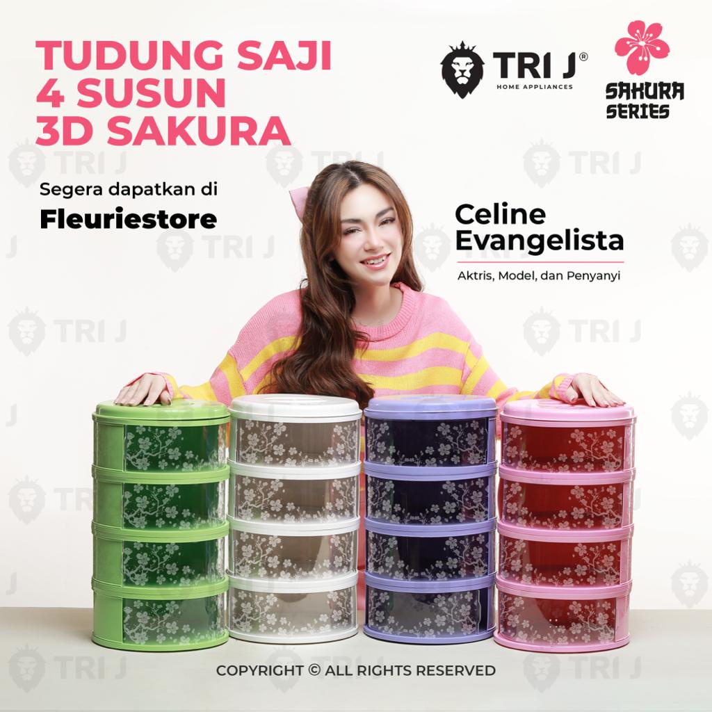 Food Storage 4 Susun / 5 Susun - Tudung Saji Susun 4 Layer COD