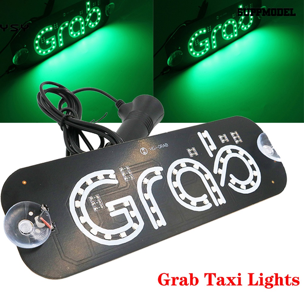 [SM]MJJC 12v GRAB Taxi UBER LIBER LYFT LED Lampu Indikator Tanda Iklan