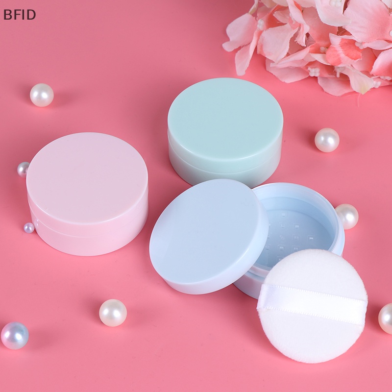 [BFID] 50g Pot Longgar Kosong Dengan Saringan Kosmetik Makeup Jar Wadah Travel [ID]