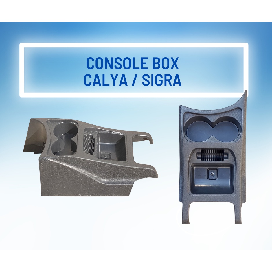 CONSOLE BOX MOBIL CALYA SIGRA TENGAH HITAM ORGANIZER MOBIL
