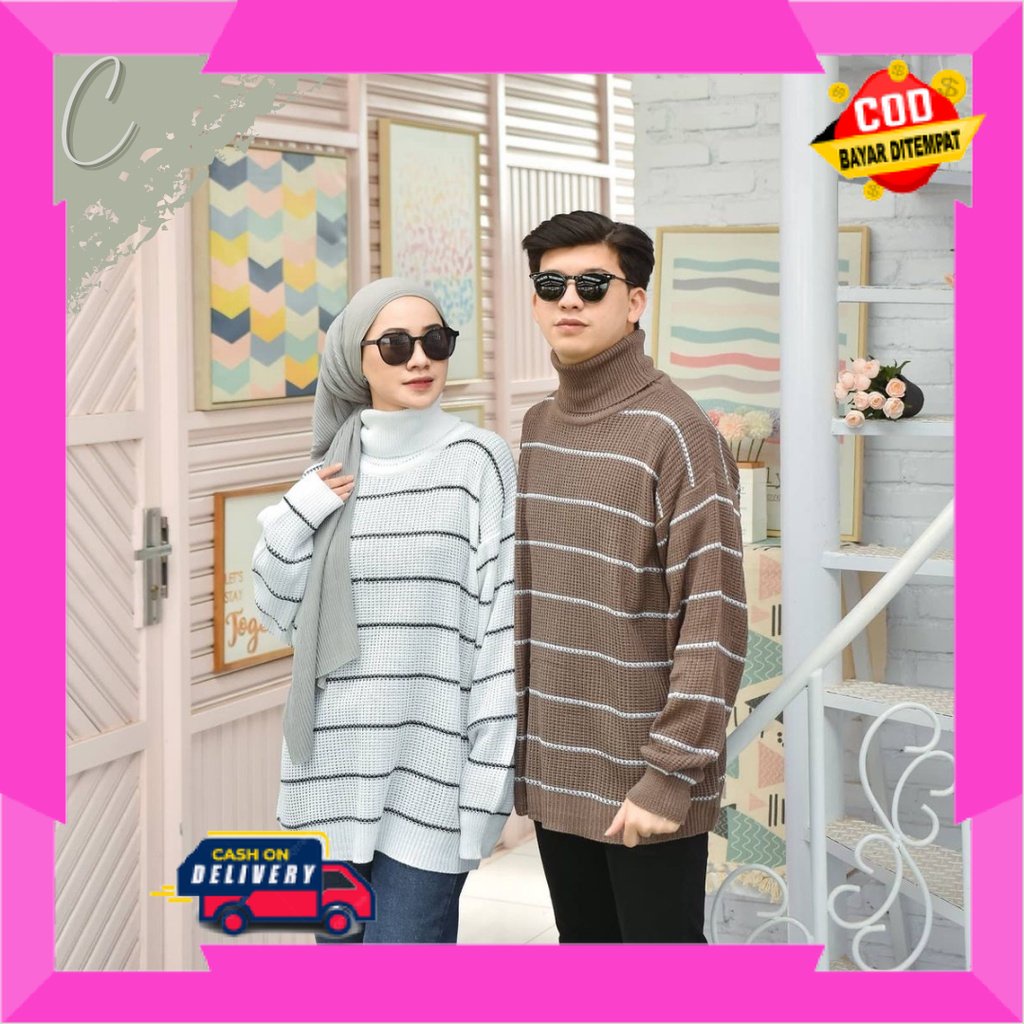 knitwear Bahan Lembut DI Badan Nyaman/ long neck sweater baju rajut wanita lengan panjang, sweater r