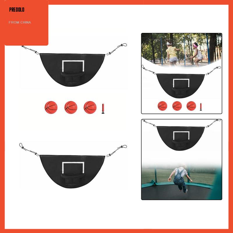 [Predolo] Mainan Olahraga Hoop Basket Trampolin Mudah Menginstal Outdoor Basket Frame