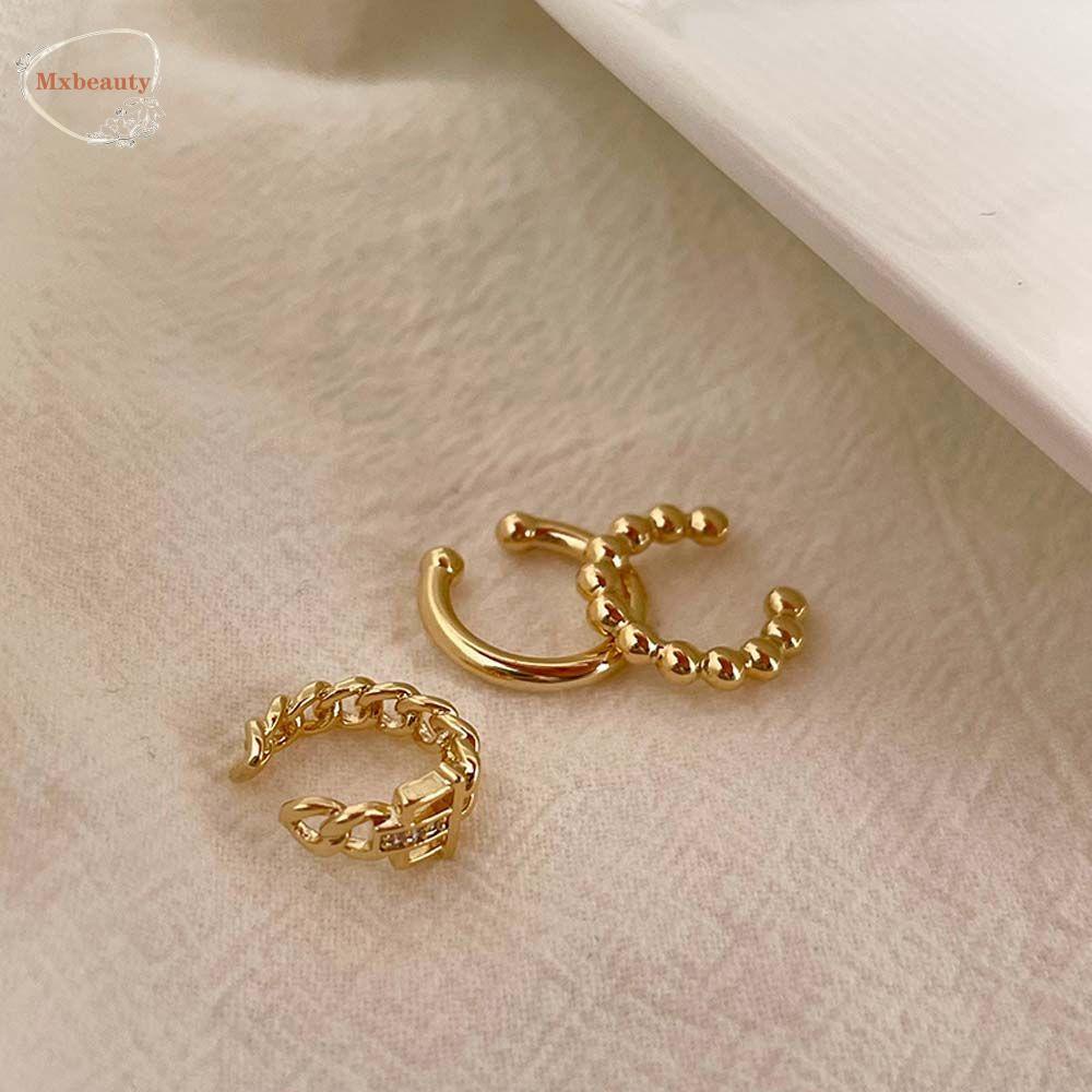 Mxbeauty Wanita Klip Telinga Trendi Fashion Punk Ear Cuff Gadis Wanita Gaya Korea Anting