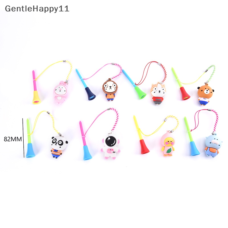 Gentlehappy 1Pcs Tee Karet Golf Motif Kartun Tali Holder Bola Golf Mencegah Kehilangan id