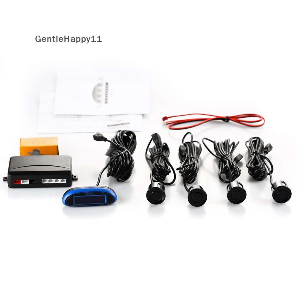 Gentlehappy New Car Reverse Backup Radar System Parktronic 4sensor led Menunjukkan Jarak id