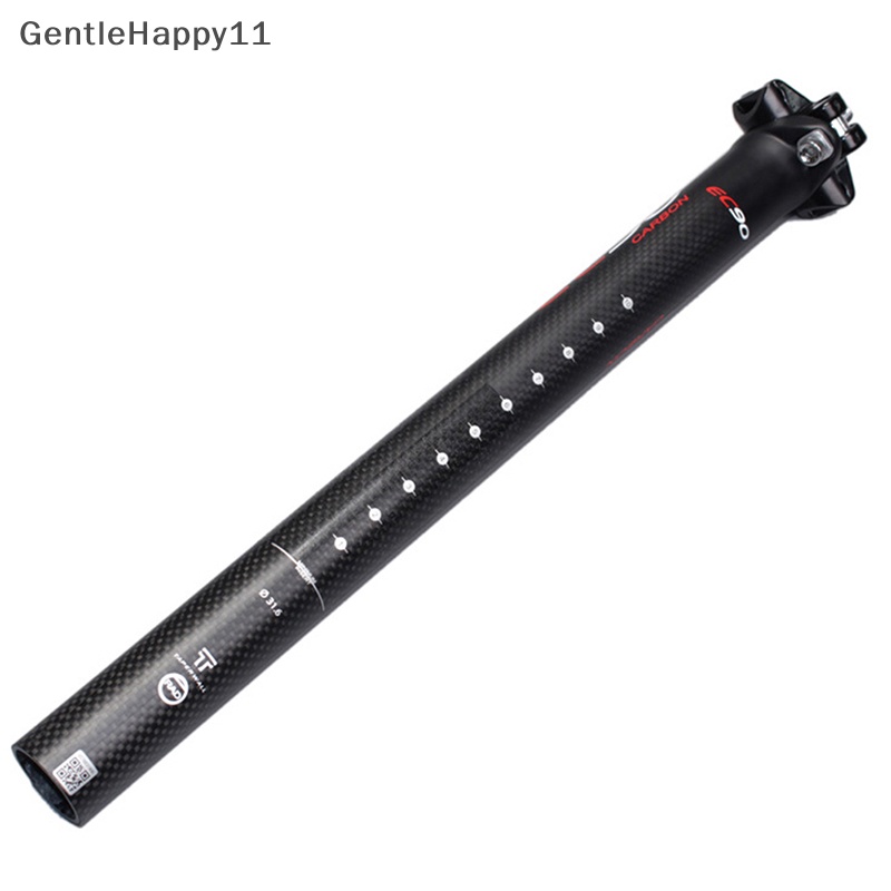 Gentlehappy EC90 3K Matte Full Carbon Fiber Seatpost Kursi Sepeda Jalan Saddle Post Tube New id