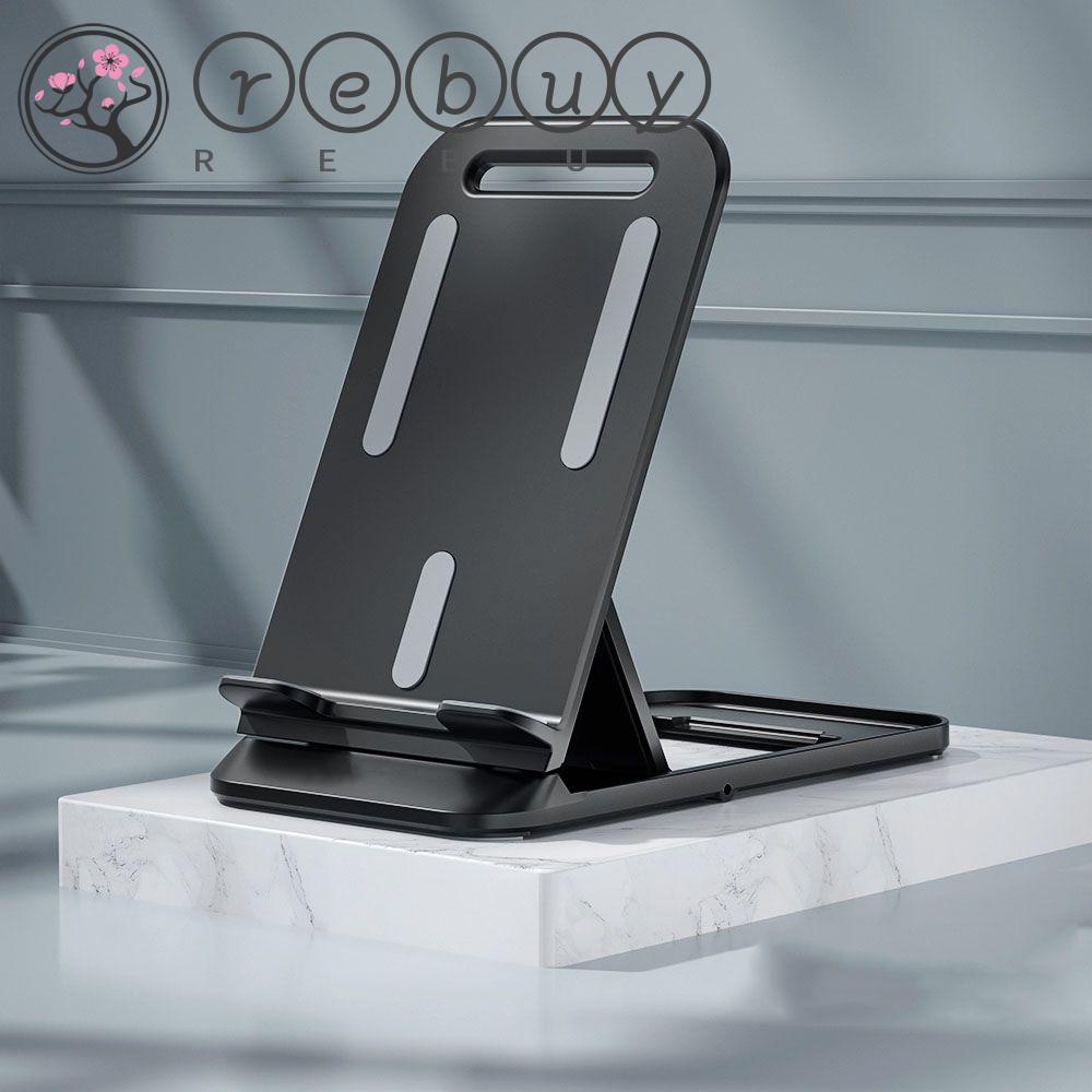 Rebuy Ponsel Holder Universal Ultra-Tipis Portable Desktop Support Aksesoris Adjustable Tablet Holder