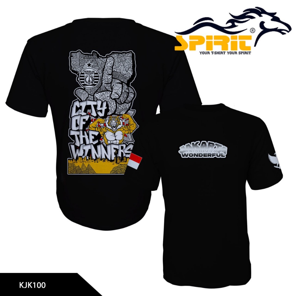 Baju Kaos The Jak Mania Persija Jakarta City Of The Winers Distro Premium Katun Jumbo