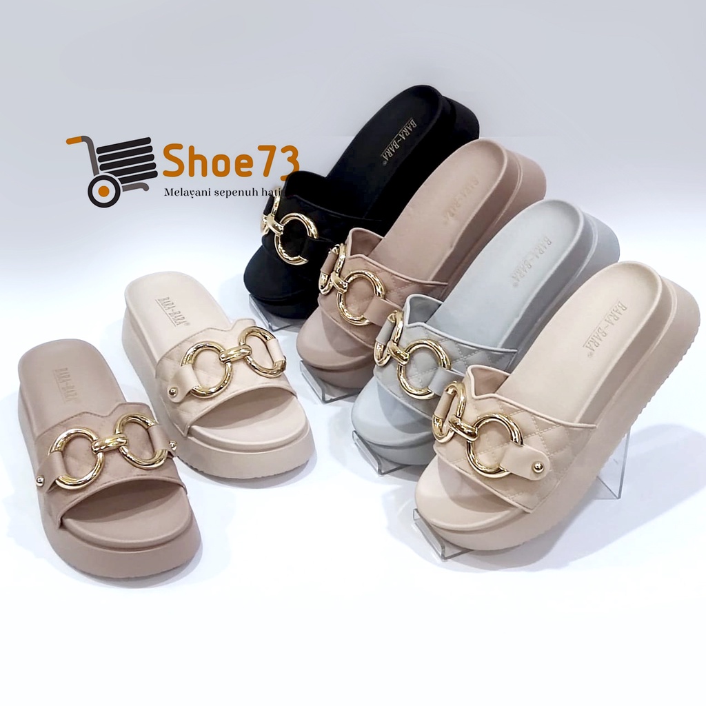 BARA-BARA 219 V-3 SIZE 36-40 ORIGINAL | Sandal Wedges Selop Jelly Pita Wanita | Sendal Kokop Impor