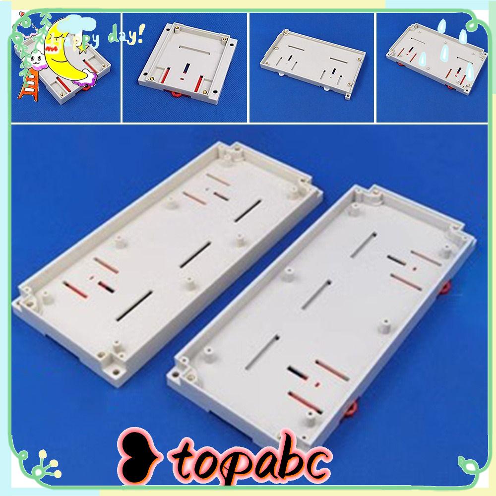 TOP Kotak Proyek Elektronik Putih Hitam PLC Controller Housing Low Base Instrumen Case Parts