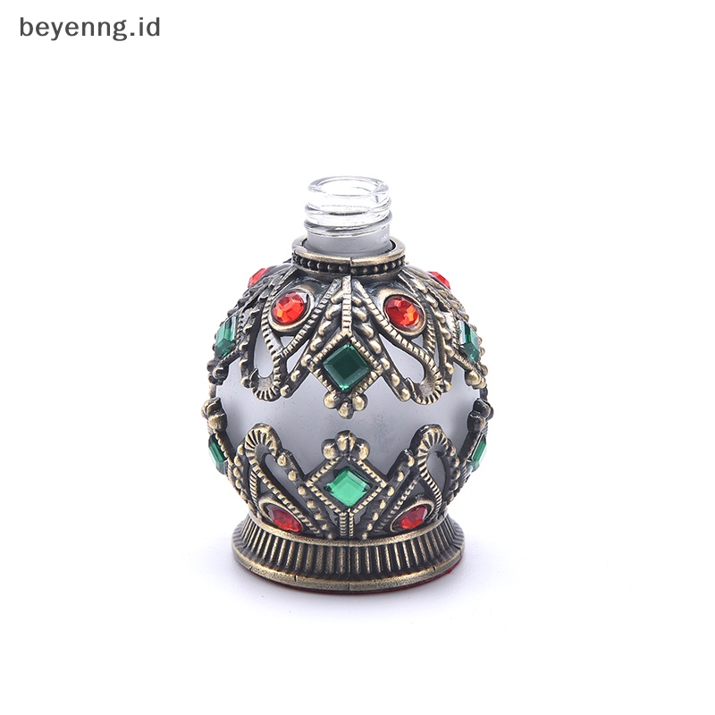 Beyen 1X Vintage Metal Bottle Arabian Style Botol Kosong Isi Ulang Wadah ID