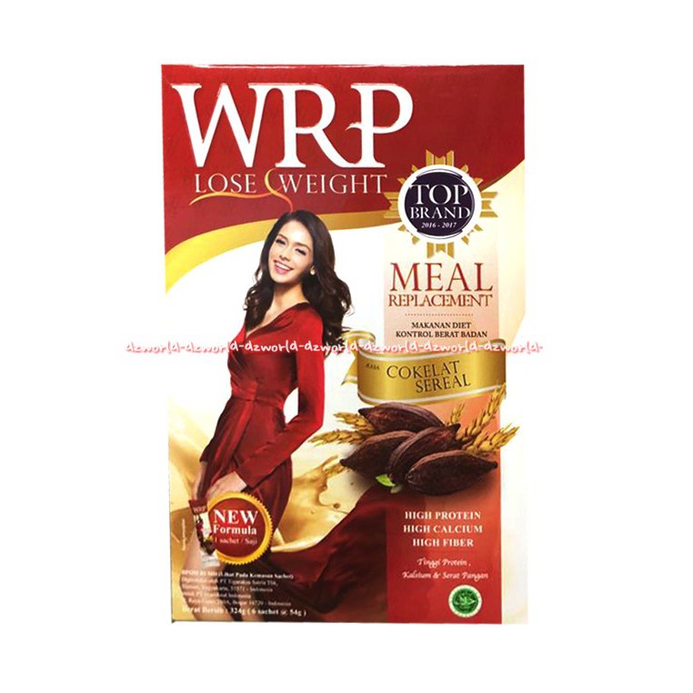 WRP Lose Weight Rasa Cokelat Seral Meal Replacement 300gr Makanan Diet Kontrol Berat Badan WRP Berat Badan Makanan Pengganti Sarapan Makan Malam We Er Pe Coklat Cereal