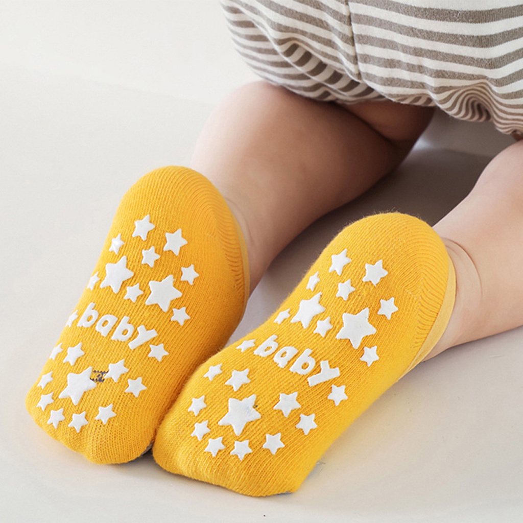 MurmerOfficial Kaos kaki nonslip pendek bayi dan anak motif hewan KK078