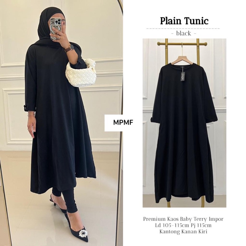 PLAIN TUNIC ORI MPMF | Ld105-115 Premiun Kaos Babyterry Impor