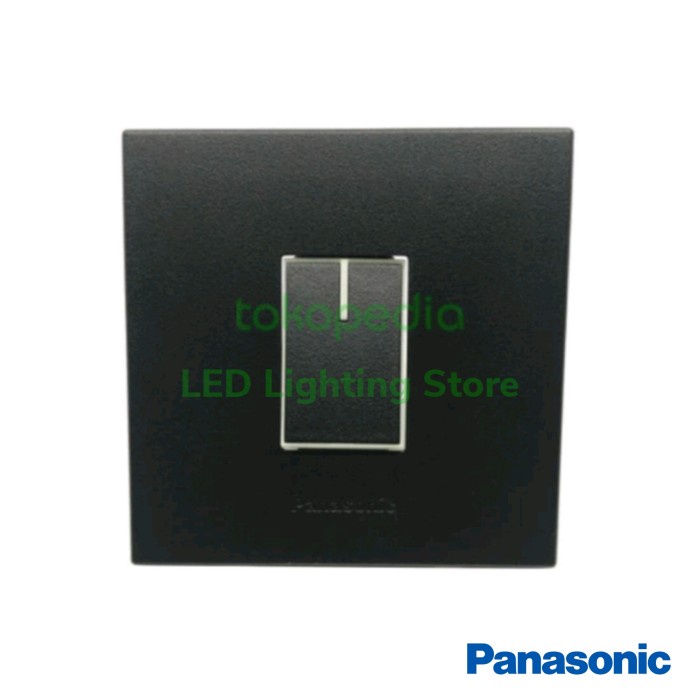 PANASONIC Saklar Single 1Gang 2Way HOTEL Hitam WESJ5932B