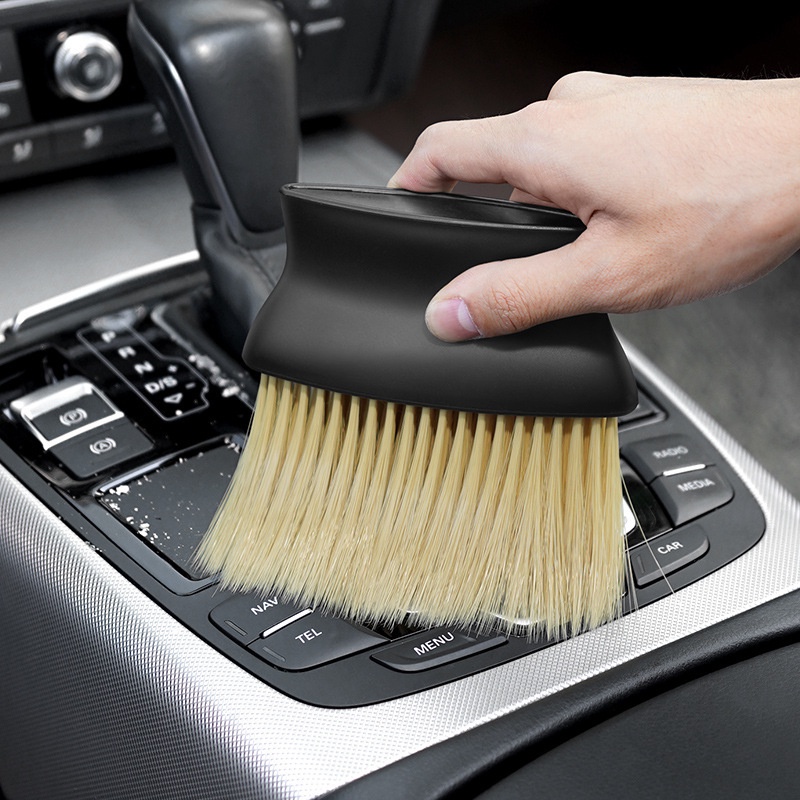 Brush Mini Nylon Car Interior Sikat Kuas Pembersih Dashboard AC Mobil
