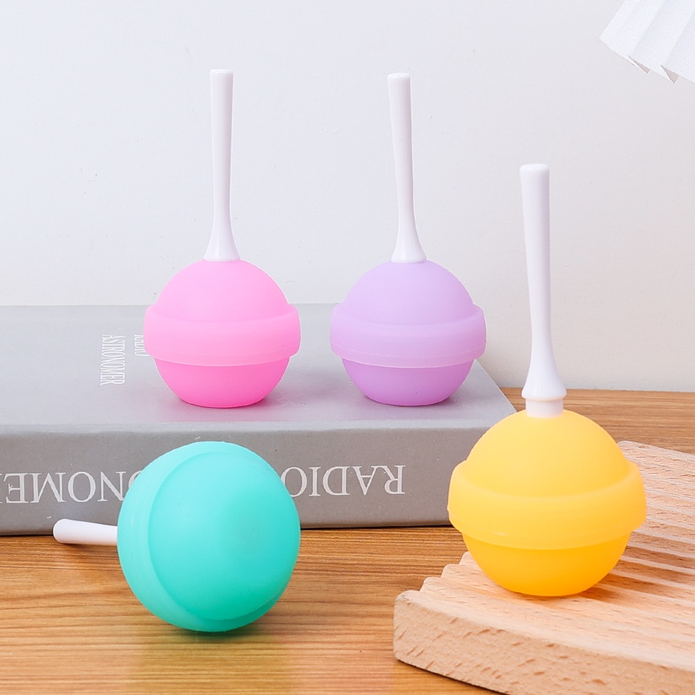 Cetakan Es Krim Bola Bola Bola Goyang Buah Anak/DIY Pembuat Es Loli Anti Lengket Perlengkapan Dapur/Cetakan Es Loli Sphere Mudah Demoulding/Cetakan Es Hoki Lolipop Silikon Food Grade/