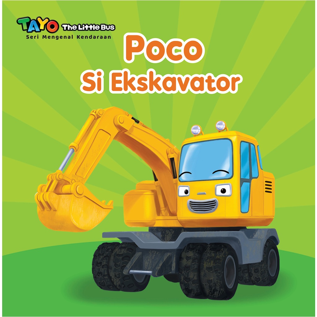 [Noura Books] Boardbook Tayo Seri Mengenal Kendaraan: Poco Si Ekskavator