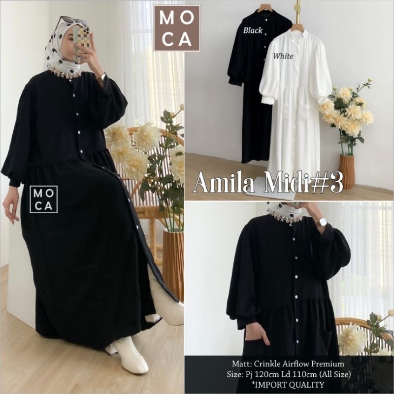 AMILA MIDI #3 ORI MOCA | Ld110 Crinkle Airflow Premium