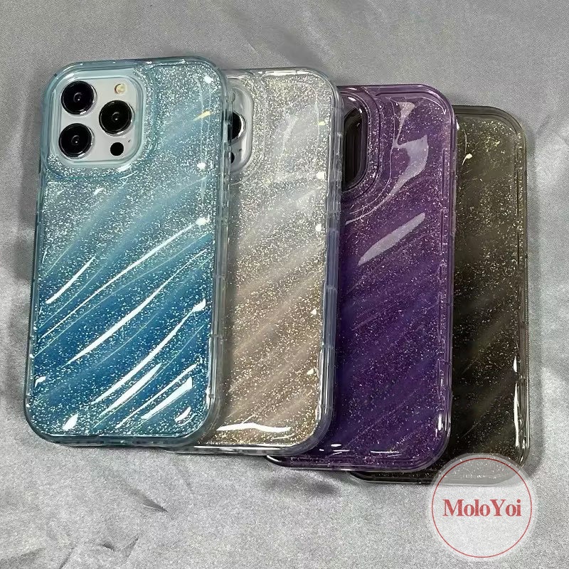 3D Stereo Corrugation Pattern Solid Color Case Compatible For IPhone 7Plus 6S 7 6 8 Plus XR XS X MAX 11 14 13 12 Pro Max SE 2020 Creative Gradation Laser Card Simple Soft Tpu Case