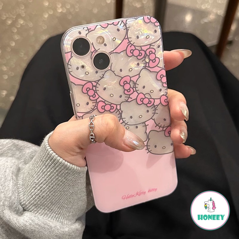 Lovely Sweet Pink Cat Case Compatible for iPhone 14 Pro 13 12 Pro Max X XS MAX Casing for iPhone 11 XR 7 8Plus Hard Shockproof Back Cover