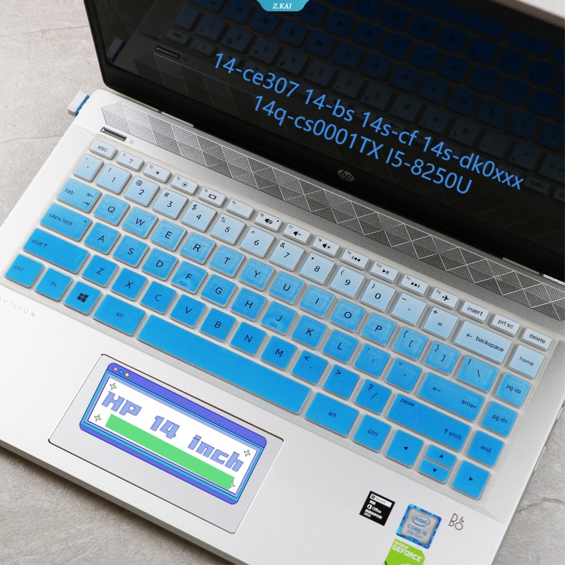 Baru Komputer HP 14inch 14S Youth Edition Pelindung Keyboard Tahan Air Slim Silikon Soft Case Untuk Dp0003AU Cakupan Penuh Keyboard Film [ZK]