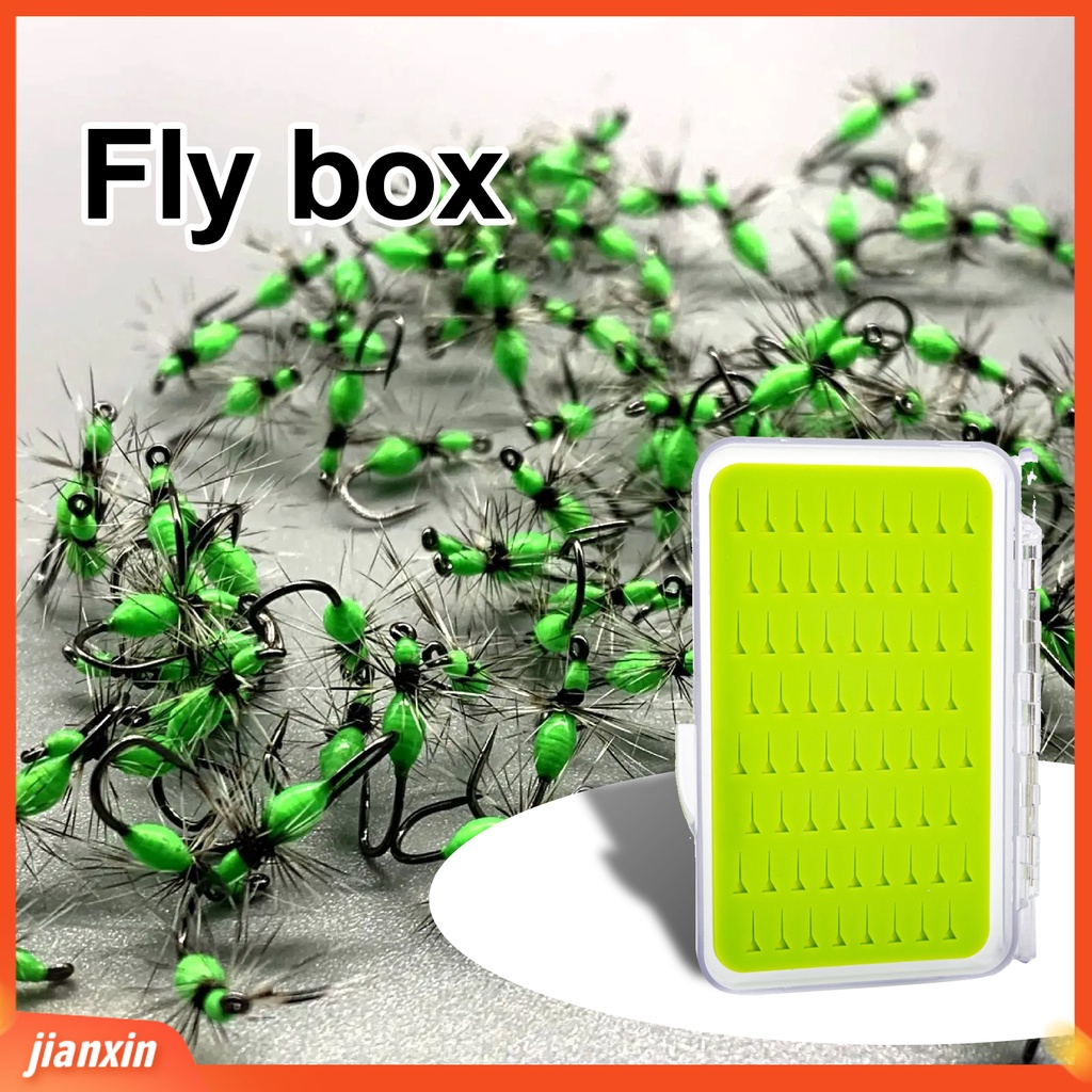 (In Stock) Fly Fishing Box Portable Tahan Benturan Waterproof Ringan Bagus Seal Tutup Transparan Tebal Tahan Aus Fly Fishing Tackle Box Aksesoris Pancing