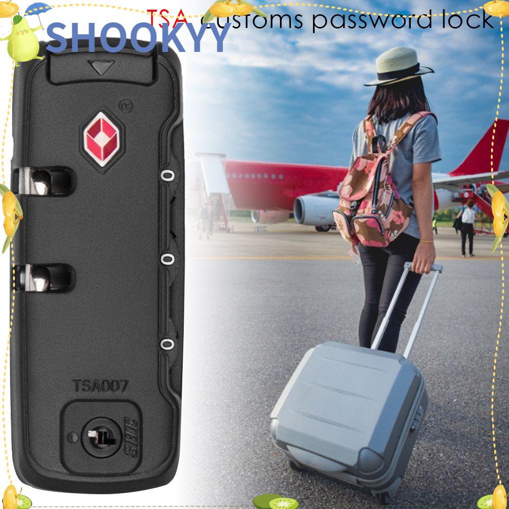 CHOOKYY Tsa Customs Lock Portable Anti-Pencuri Perlindungan Tahan Cuaca Keamanan Aman Code Lock