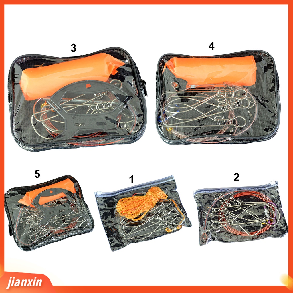 (In Stock) 1set 5jepit Gaya Tarik Kuat Gesper Ikan Stainless Steel Anti-Deformasi Memancing Lock Buckle Memancing Aksesoris