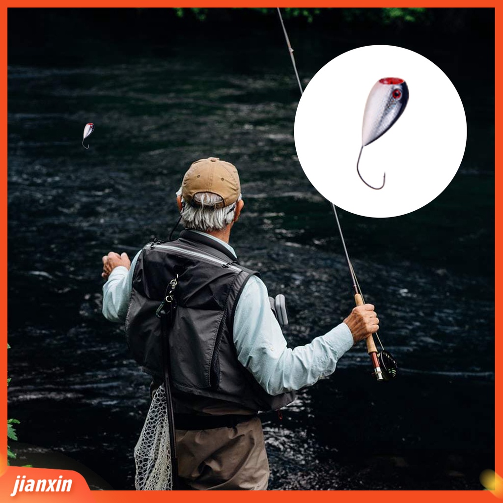 (In Stock) 13g /8cm Umpan Umpan Kait Tajam Simulasi Realistis Angling Mengambang Air Kait Tunggal Umpan Umpan Memancing Luar Ruangan
