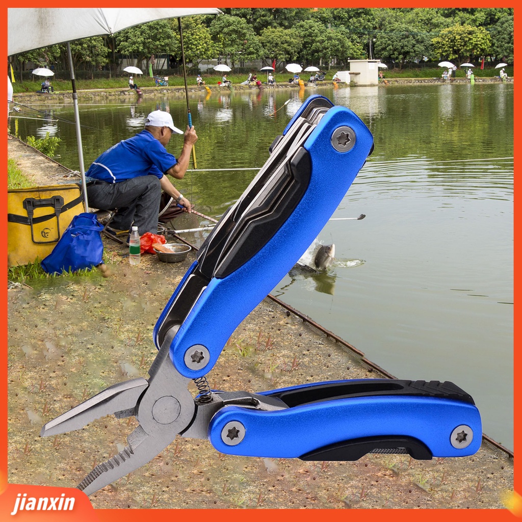 (In Stock) Tang Memancing Ergonomis Kekerasan Tinggi Paduan Aluminium Tahan Aus Tang Pemikat Ringan Untuk Memancing