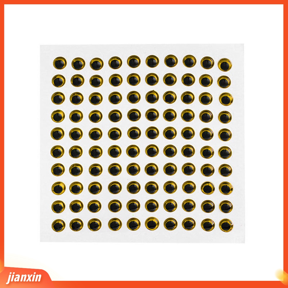 (In Stock) 100pcs 3-9mm Mata Umpan Ikan 3D Hologram Lure Alat Lalat Mengikat Jig Kerajinan