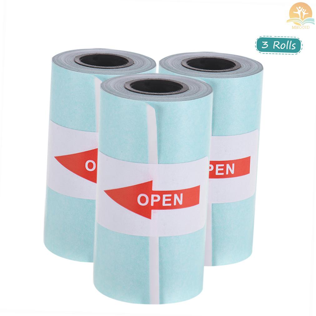 In Stock Printable Sticker Paper Roll Kertas Thermal Langsung Dengan Perekat Diri 57*30mm (2.17*1.18in) Untuk PeriPage A6 Pocket Thermal Printer Untuk PAPERANG P1/P2 Mini Photo Printer,3 R